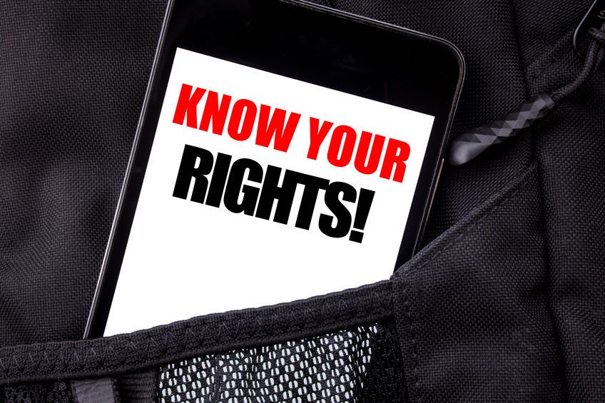 protect your rights from an illegal search