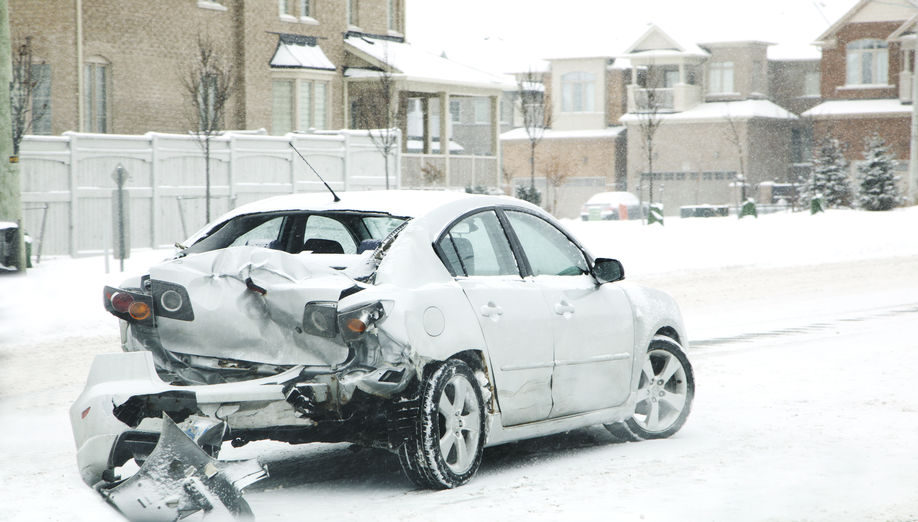 winter car accident